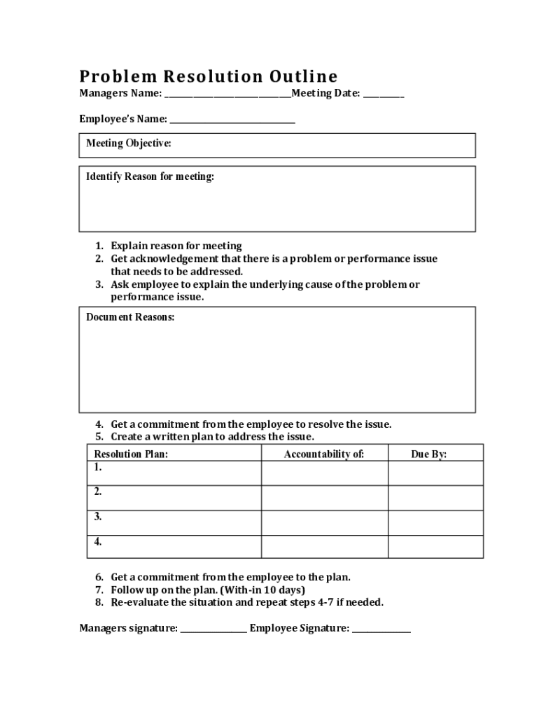 Fillable Online 7. The Problem Resolution Process.docx Fax Email Print ...