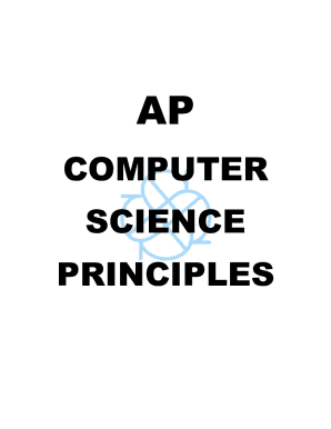 Fillable Online AP Computer Science Principles vs AP Computer Science A ...
