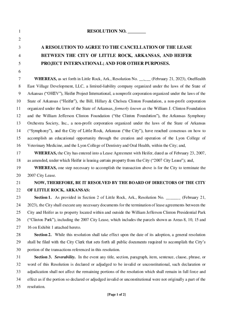 Fillable Online A RESOLUTION TO AUTHORIZE A SIX (6)MONTH LEASE Fax Email Print pdfFiller