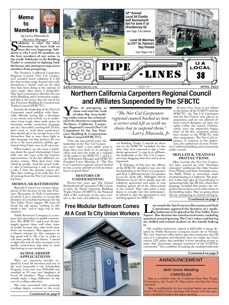 Fillable Online Northern California Carpenters Regional Council and