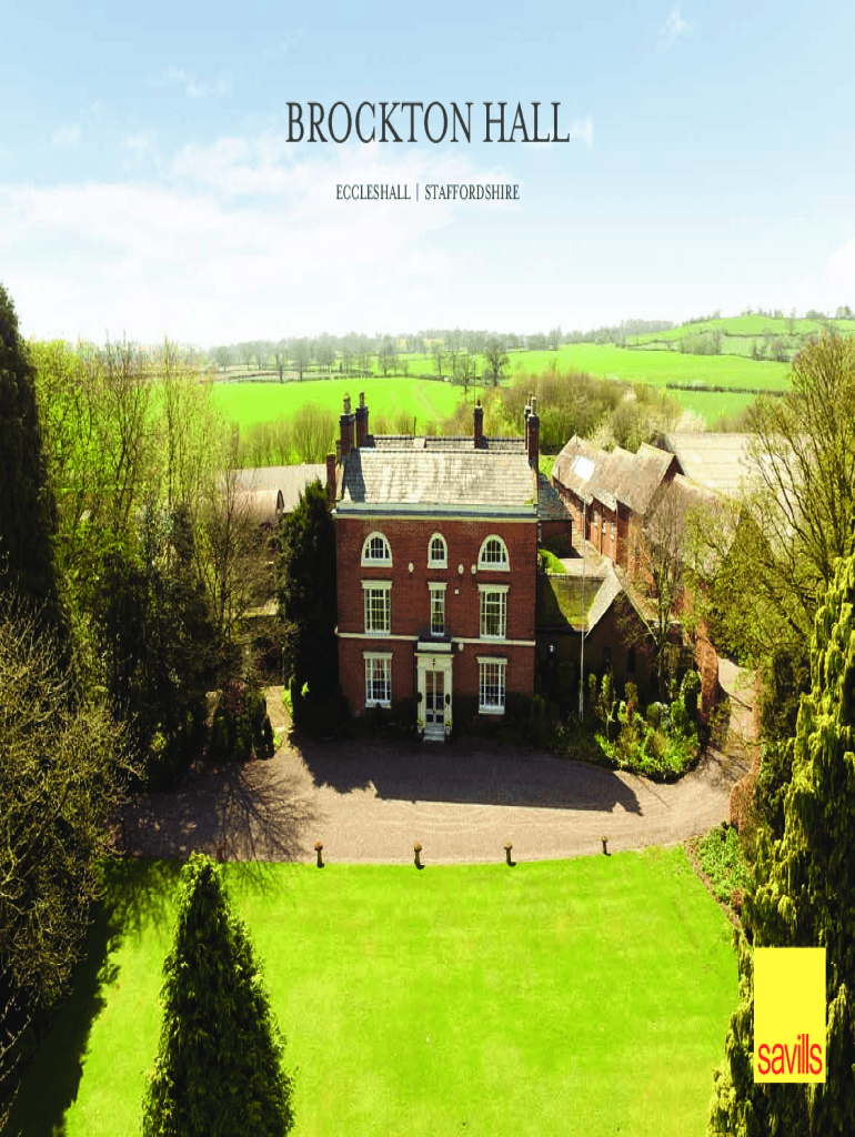 Fillable Online Brockton Hall, Brockton,... For The Love Of Old