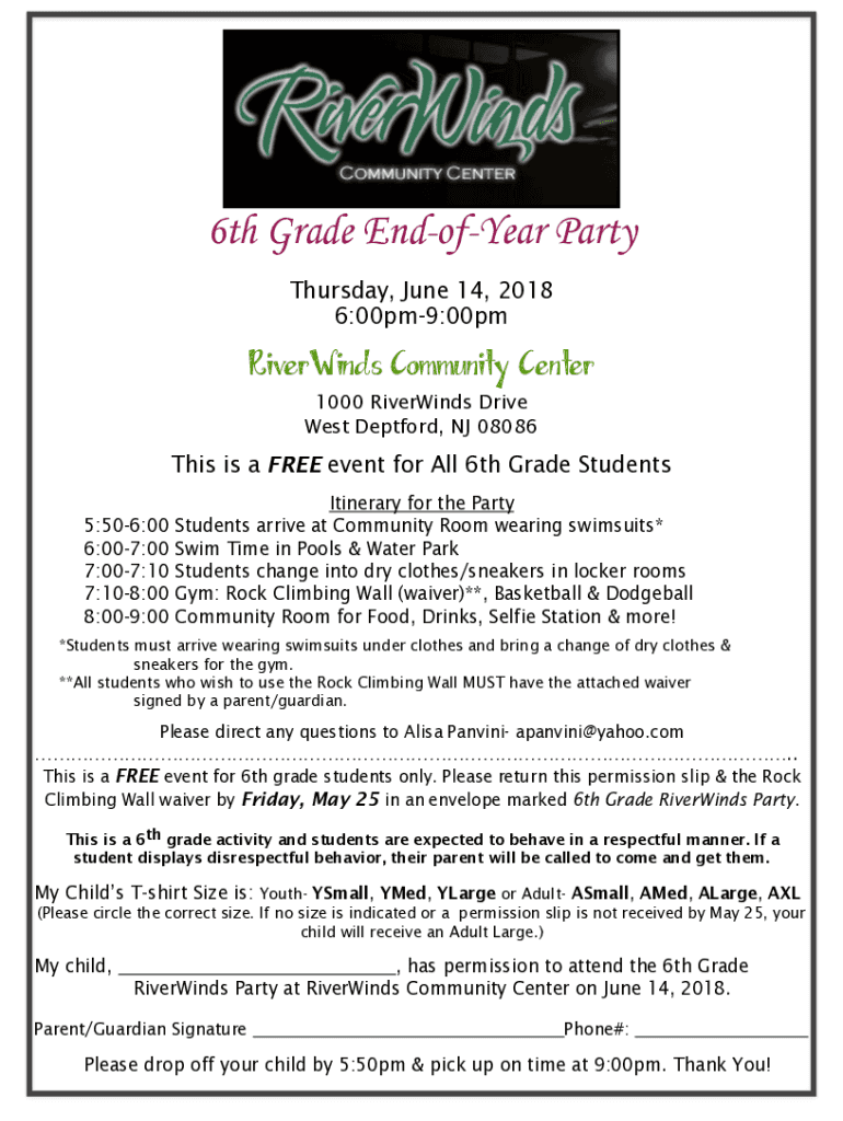 Fillable Online West Deptford Concerts at Riverwinds Community Center