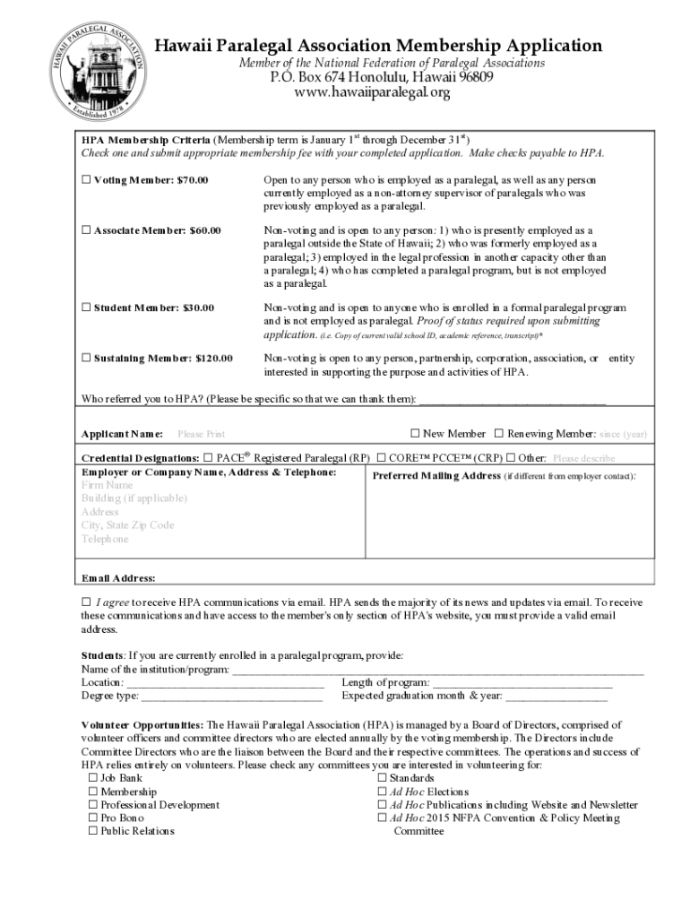 Fillable Online U.S. Paralegal Organizations by State Fax Email Print ...
