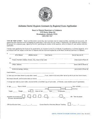 Dental Hygiene Licensure by Regional Examination