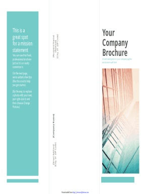 Fillable Online Online Brochure Maker - Create a Brochure for Free Fax ...
