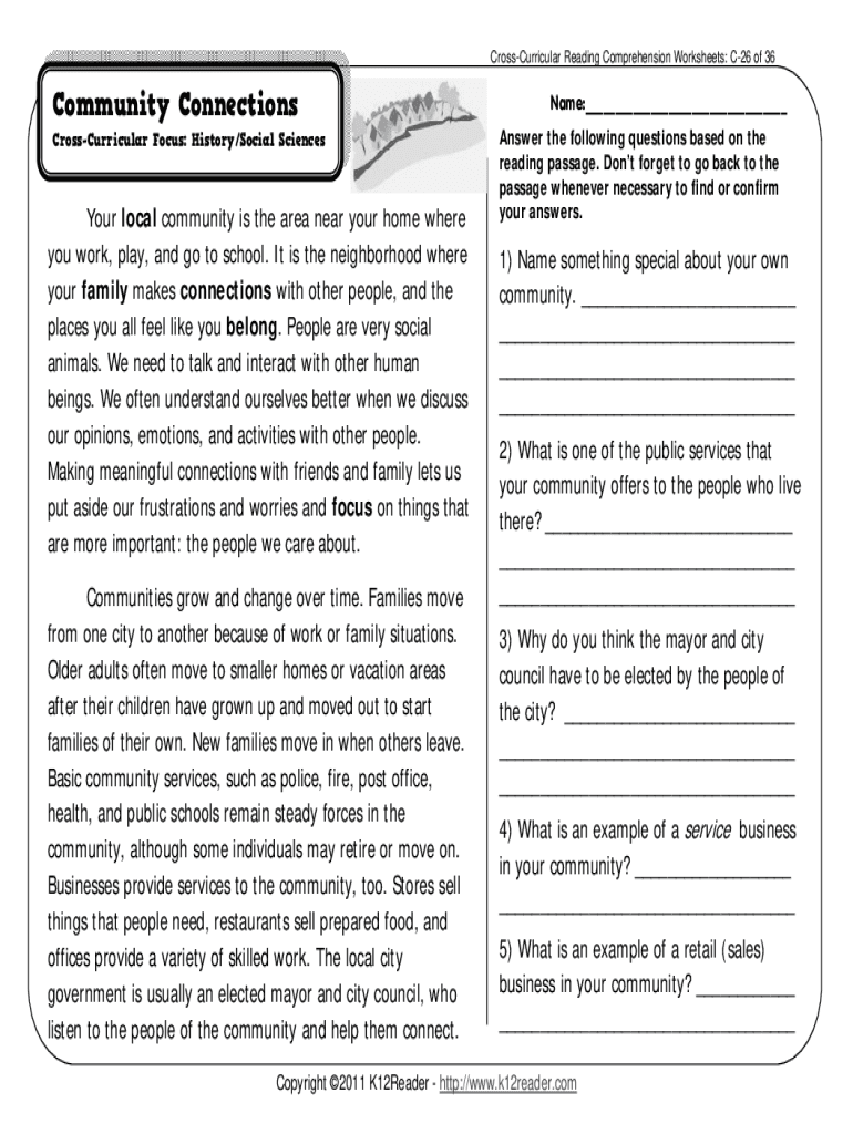 Fillable Online 3rd Grade Reading Comprehension WorksheetsThird Grade