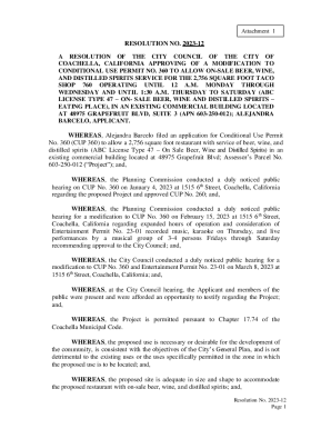 COACHELLA, CALIFORNIA APPROVING OF A MODIFICATION TO