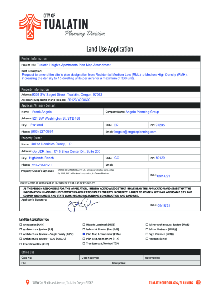 Fillable Online Tualatin Heights rezoning passes City Council in