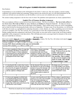 Mrs. Teague's English 10 A.P. Prep Literature Course ...