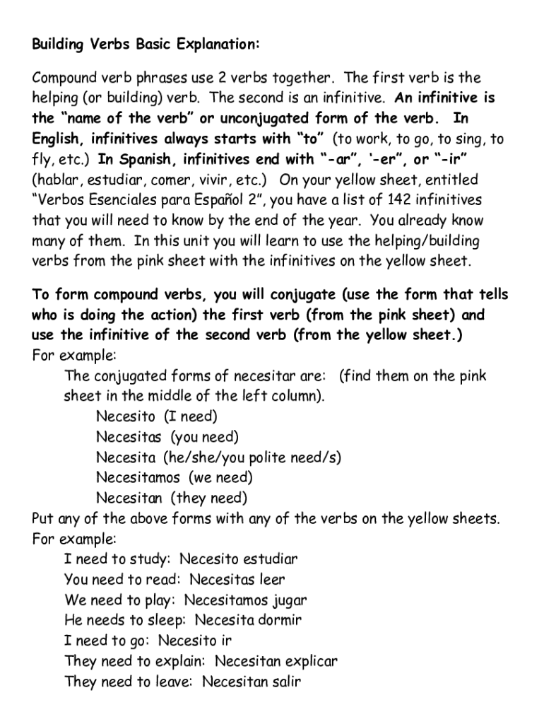 Fillable Online What Is the Main Verb in a Sentence? Identifying the