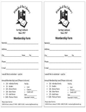 Fillable Online Pta Membership Form Template - Fill Out and Sign ... Fax Email Print - pdfFiller