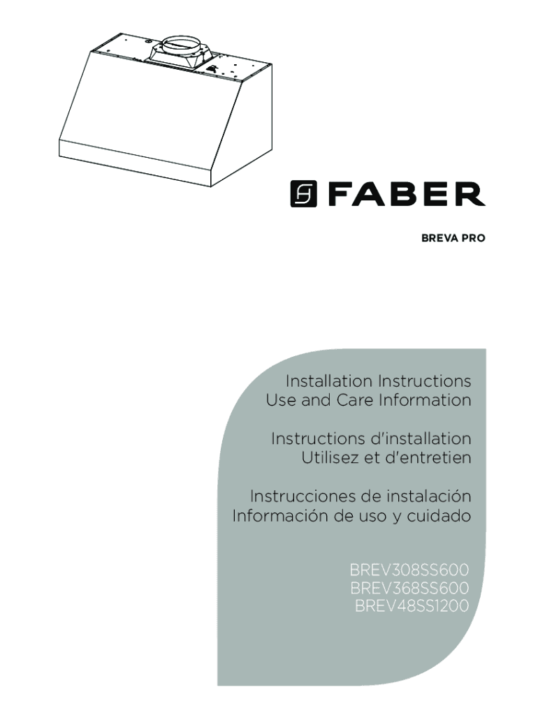 Fillable Online Range Hood Installation Instructions for ADA Compliance