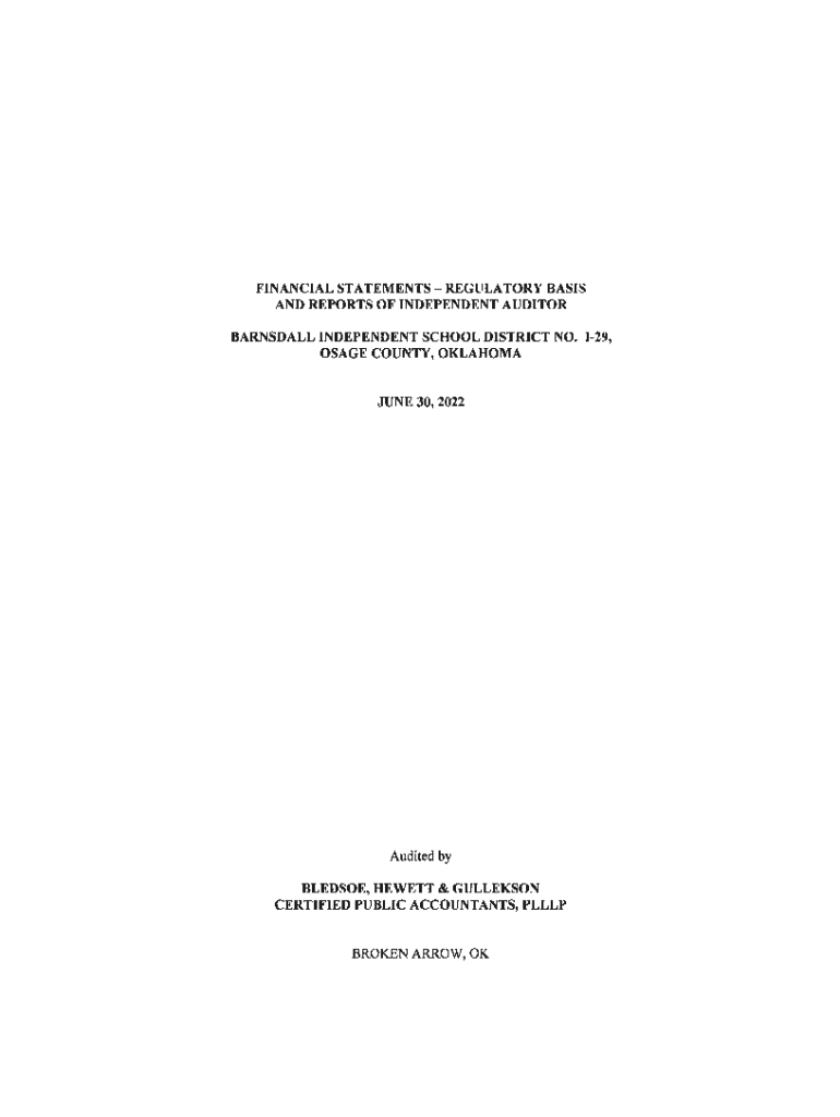 Fillable Online BARNSDALL INDEPENDENT SCHOOL DISTRICT NO Fax Email