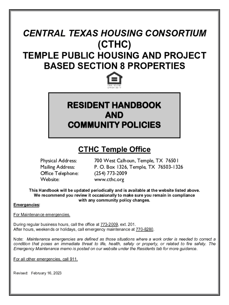 Fillable Online HISTORY OF THE CENTRAL TEXAS HOUSING Fax Email