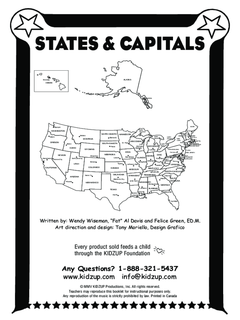 Fillable Online List of states and territories of the United States Fax ...