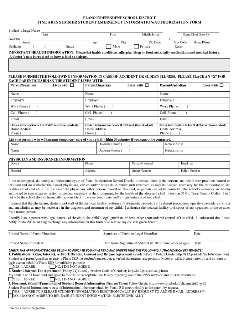 Fillable Online Everything You Need to Know about Plano ISD Schools Fax