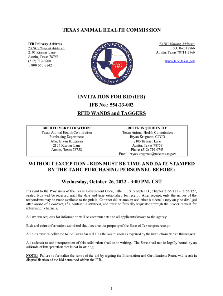 Fillable Online Texas Animal Health Commission Texas.gov Fax Email