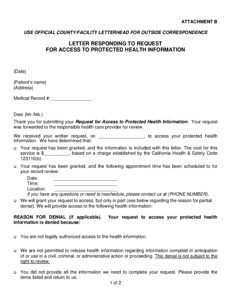 Fillable Online Solved A request for a patient's medical record is sent