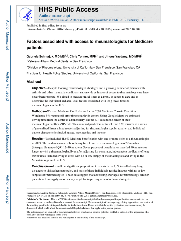 Fillable Online Guide for authors Seminars in Arthritis and