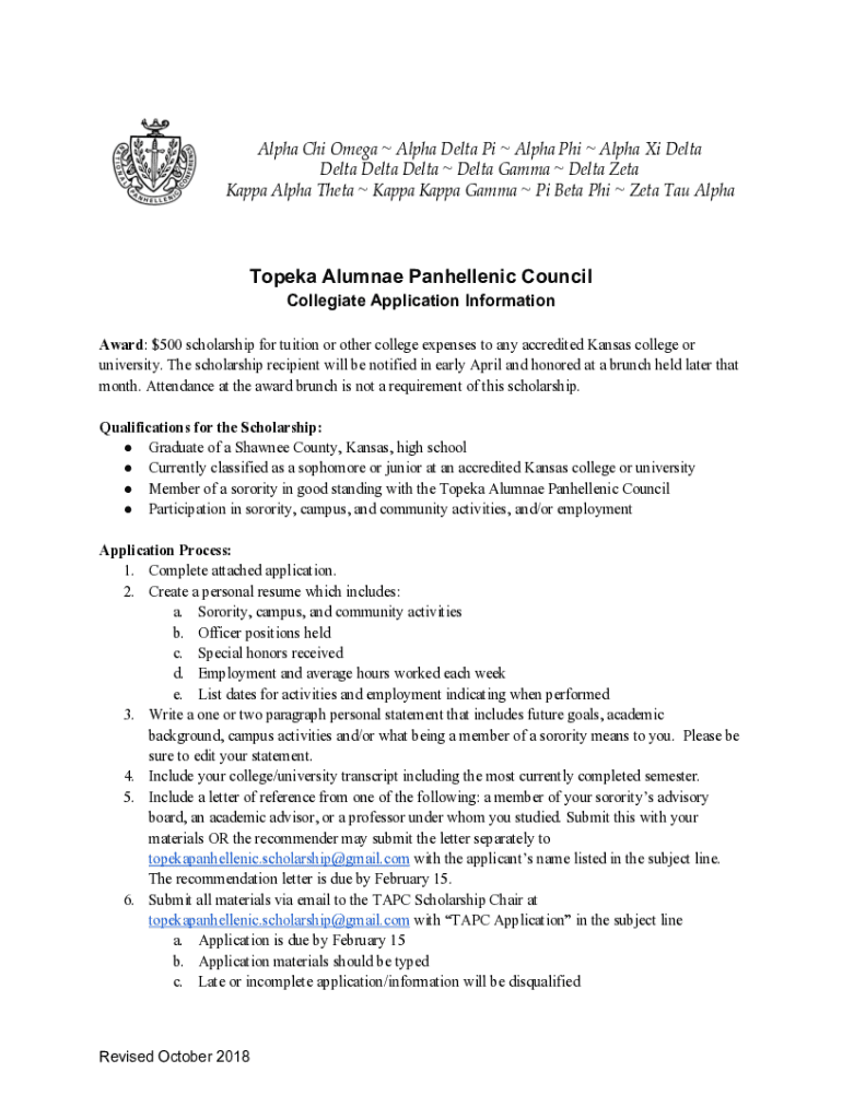 Fillable Online Sorority and Fraternity Chapters Office of the Dean