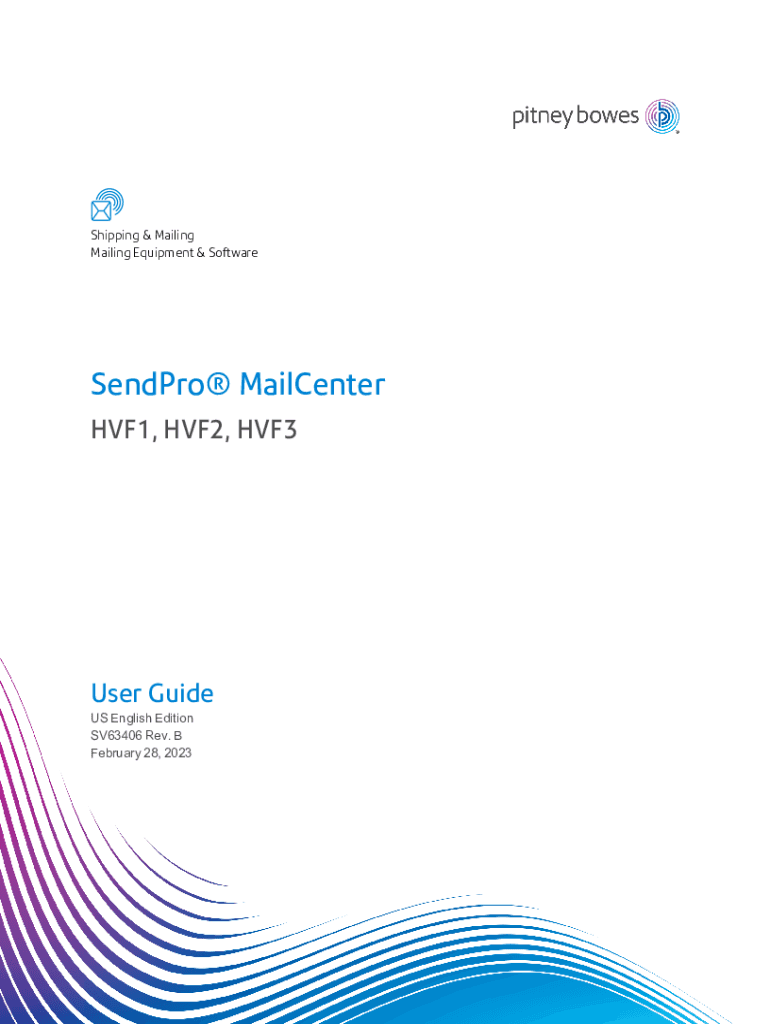 Fillable Online SendPro MailCenter User Guide. Include descriptive