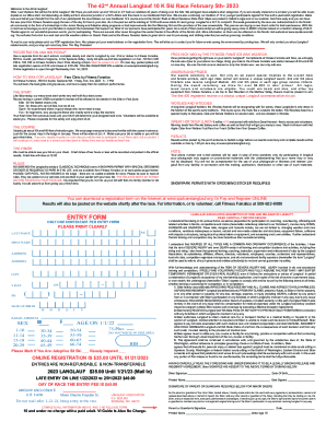 Fillable Online ENTRY FORM ( ) Fax Email Print - pdfFiller
