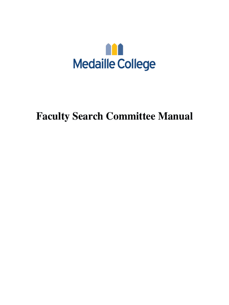 Fillable Online USF Libraries Faculty Search Committee Process