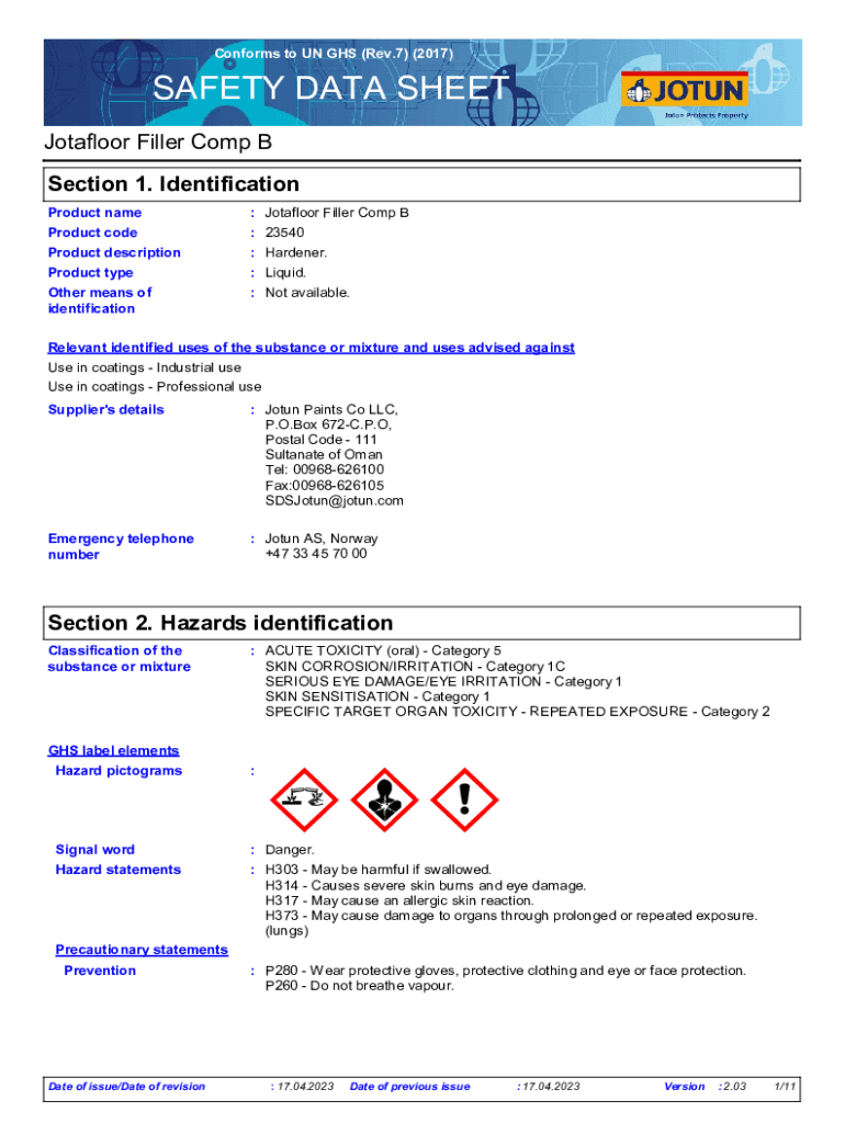Fillable Online building filler sds SAFETY DATA SHEET Fax Email Print