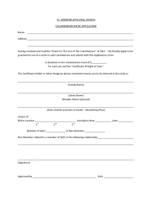 Fillable Online CERTIFICATE OF PURCHASE OF THE RIGHT OF INTERMENT Fax ...