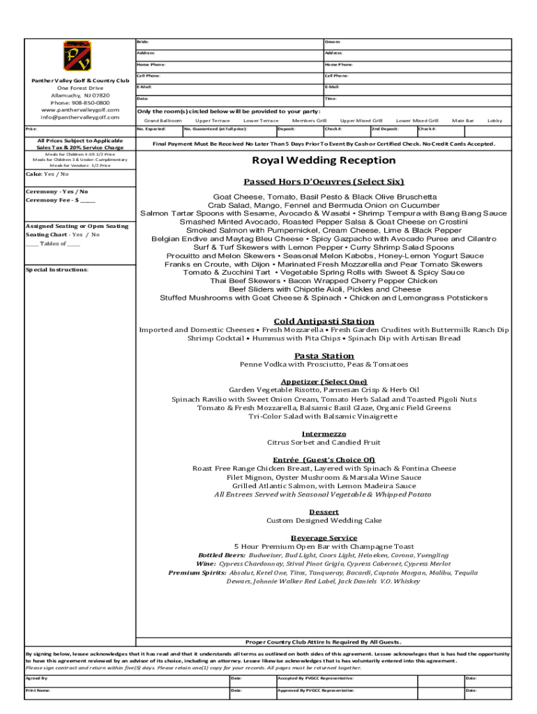 Fillable Online Panther Valley Golf & Country Club Layout and Map Fax