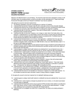 Therapy Informed Consent Form Template