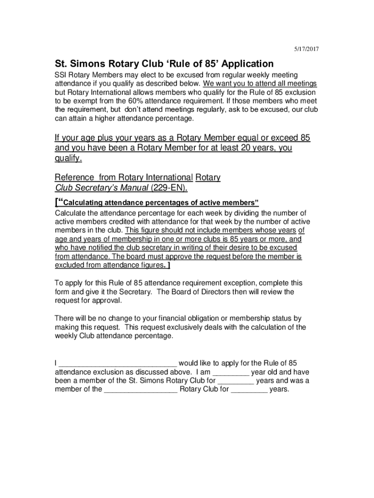 Fillable Online SSI Rotary Club's Fax Email Print