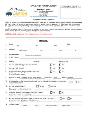 All information requested on the application must be completed and all the questions answered