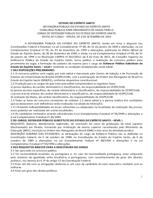 Concurso da Defensoria Pblica ser para provimento de 35 ...