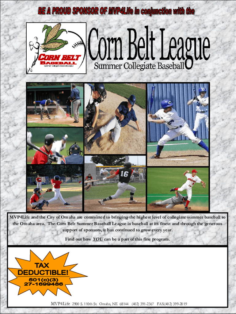 Fillable Online 'I love coming here to play' Corn Belt League provides