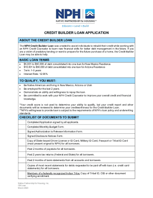 Credit Builder Loan Application