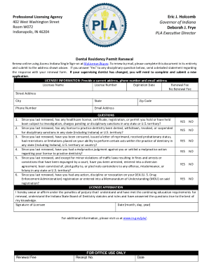 Fillable Online Dental Residency Permit Renewal Fax Email Print - pdfFiller