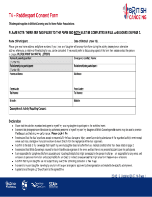 Fillable Online Canoe Rental Waiver Form Template Fax Email Print ...