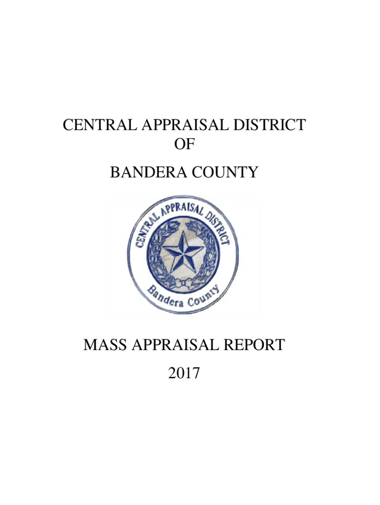 Fillable Online CENTRAL APPRAISAL DISTRICT OF BANDERA COUNTY Fax