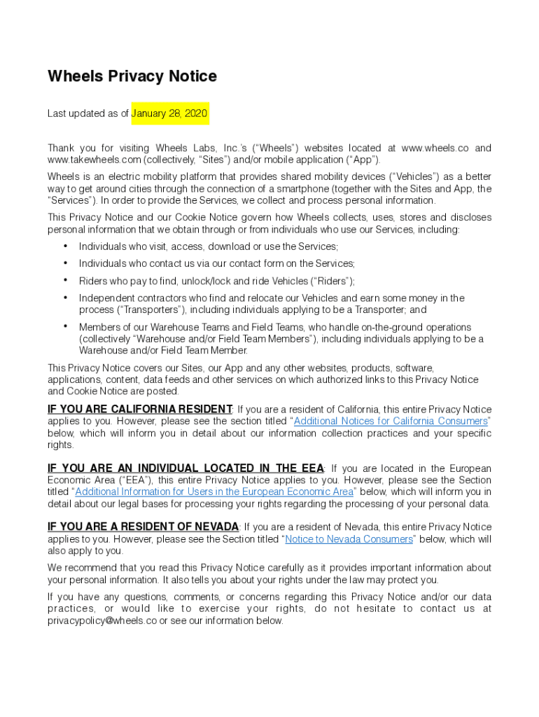 Fillable Online WHEELS RENTAL AGREEMENT AND RELEASE Fax Email Print pdfFiller