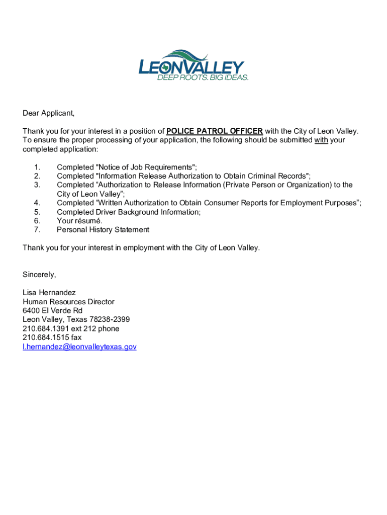 Fillable Online How To Write a Police Officer Recommendation Letter Fax