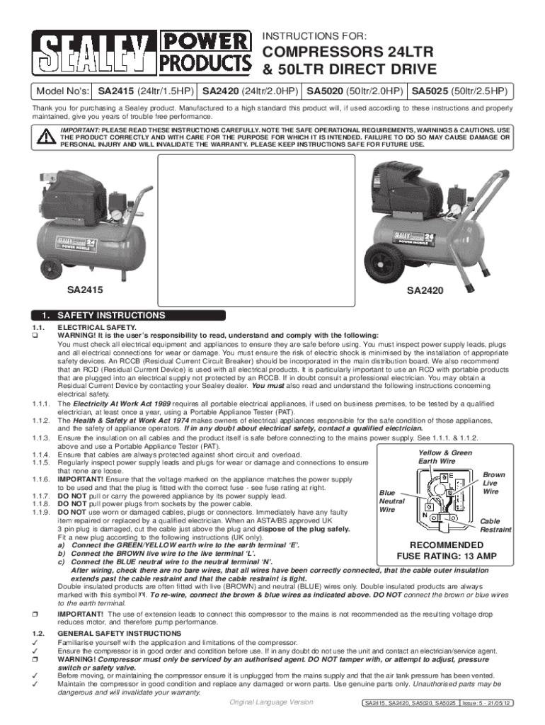 Fillable Online How Much Oil Does My Air Compressor Need? Fax Email