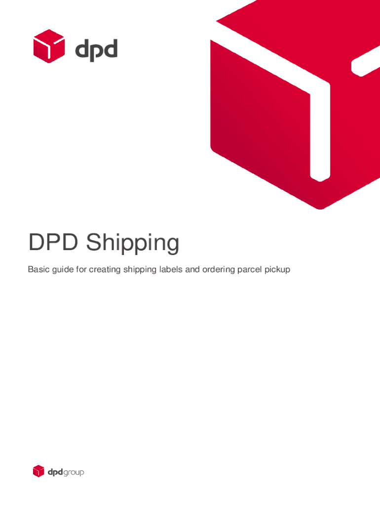 Fillable Online How to Print a Shipping Label from DPD Local (Desktop
