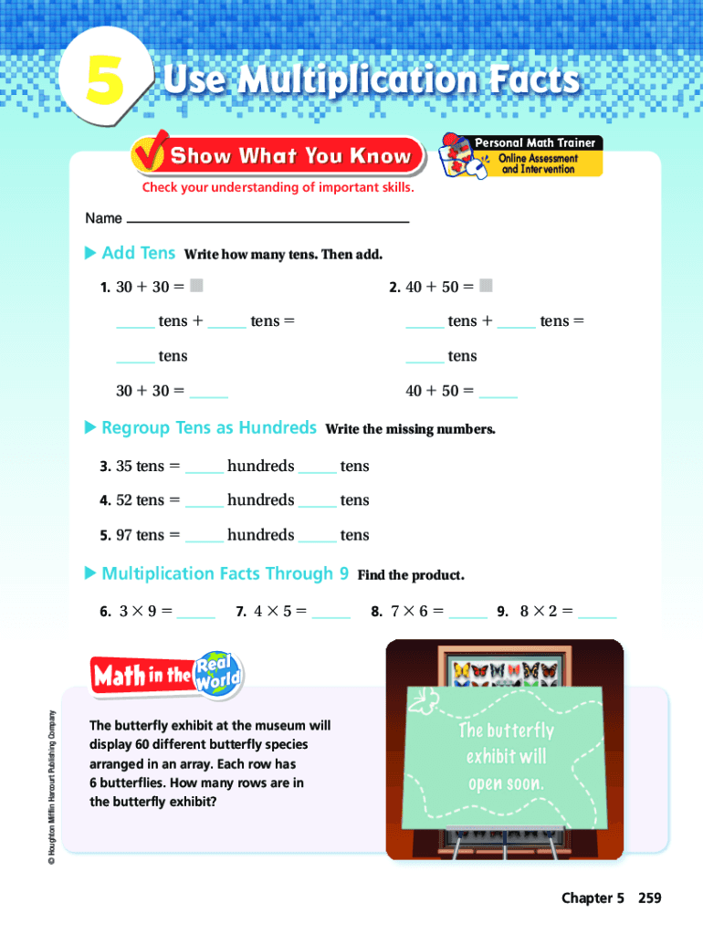 go math grade 3 chapter 3 test pdf answer key