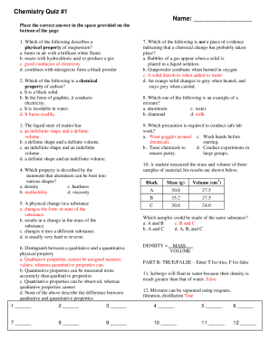 Quiz: Can You Pass This High School Chemistry Exam?