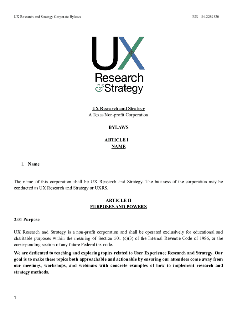 Fillable Online Nonprofit Bylaws Made Easy Tips and Best Practices Fax