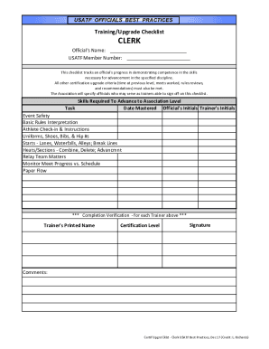 Certification Upgrade Criteria - USA Track &amp;amp; Field - USATF