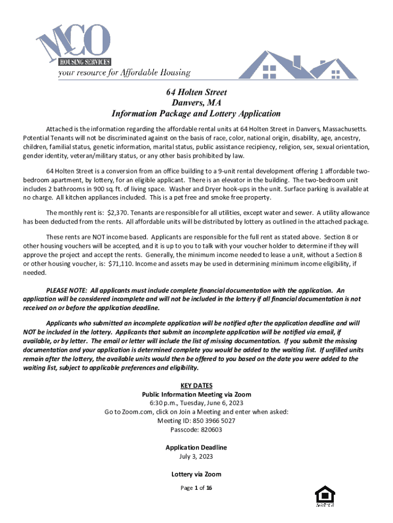 Fillable Online TOWN OF DANVERS Affordable Housing Production Plan Fax