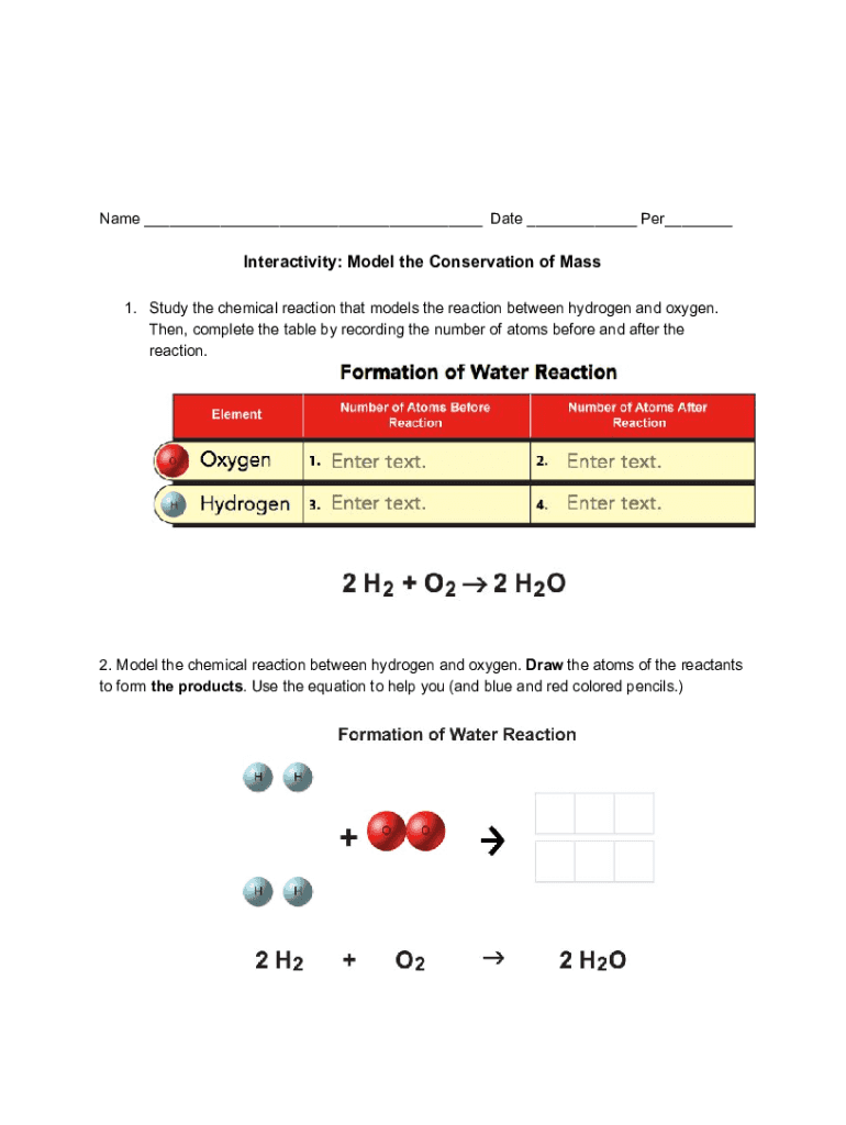 Fillable Online Conservation Of Mass In Chemical Reactions Fax Email fillable-online-conservation-of-mass-in-chemical-reactions-fax-email