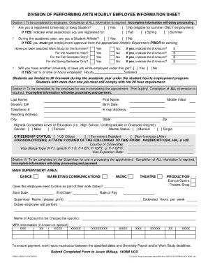Employment Forms for Part-Time Employees